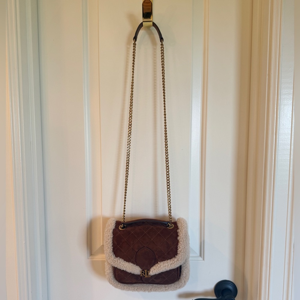Ralph Lauren Suede Small Bradley Convertible Bag - Picture 5 of 16